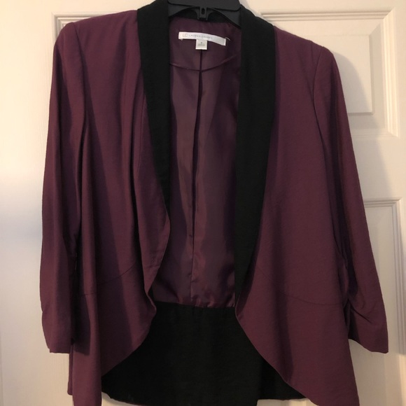 Lauren Conrad Open Front Blazer - Purple - Picture 1 of 3